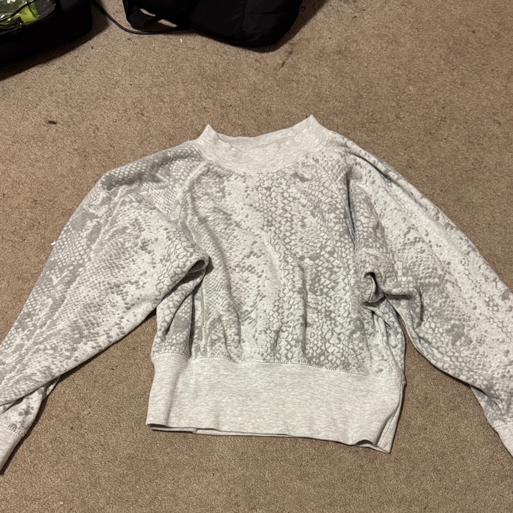Ocean Drive Light Gray Textured Top